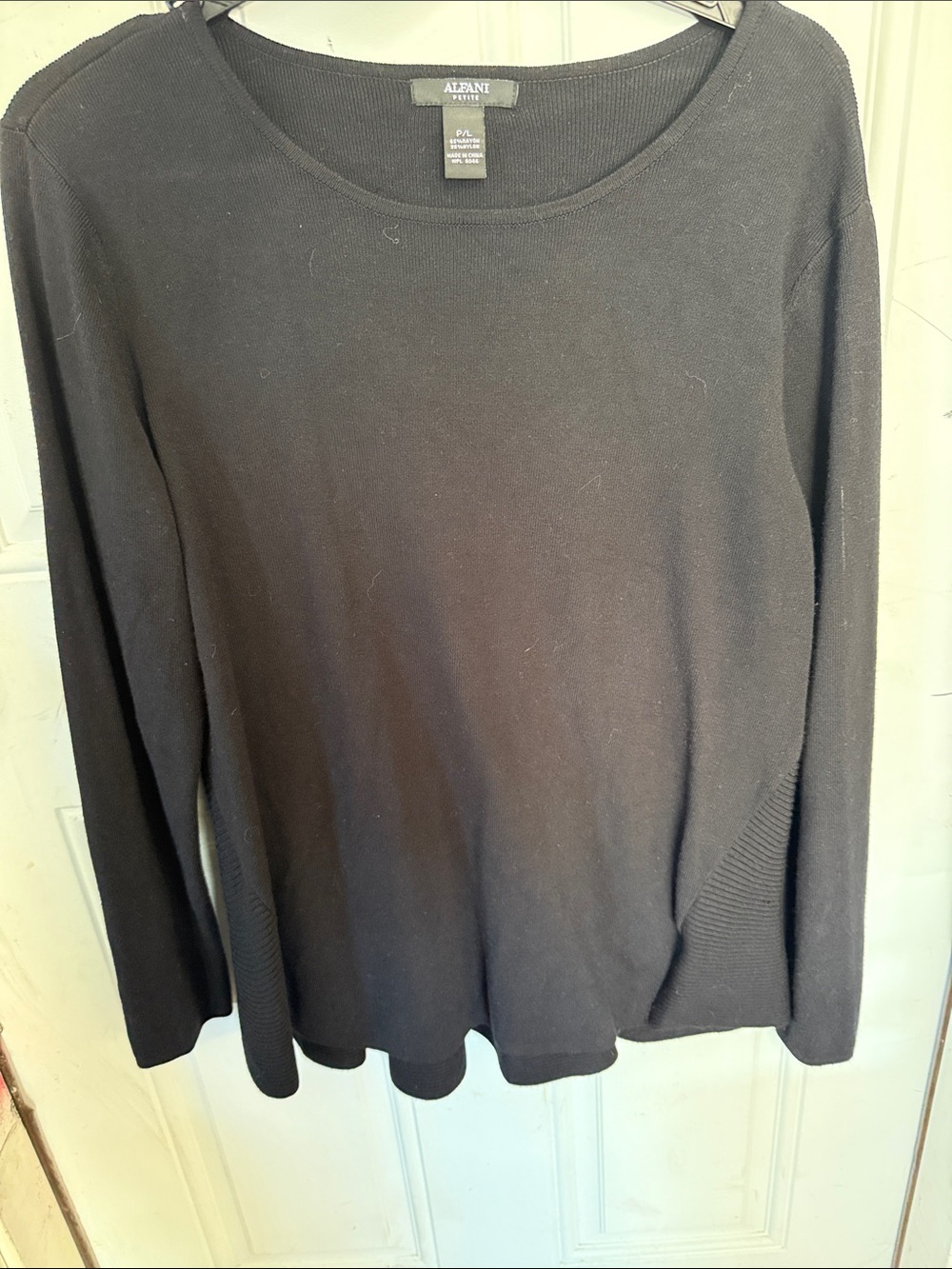 Alfani Black Crew Neck Sweater